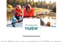 Viator SimplyMiles Spend $150 Get 465 bonus miles